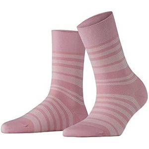 FALKE Dames Sokken Sensitive Sunset Stripe W SO Lyocell Met comfort tailleband 1 Paar, Roze (Rose 8793), 35-38