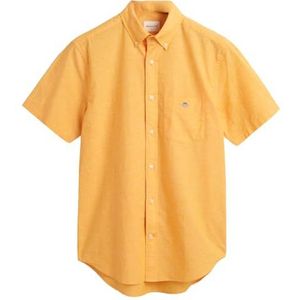 REG Cotton Linen SS Shirt, Medal Yellow, 3XL