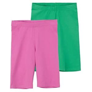 s.Oliver Junior Girls Dubbelpak Bikershort, groen, 164, groen, 164 cm