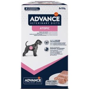 Advance Veterinary Diets Atopic natvoer voor honden: multipack 8 zakken 150 g