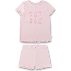 Sanetta Meisjespyjama kort roze | Hoogwaardige en comfortabele katoenen pyjama voor meisjes pyjamaset voor meisjes, roze, 98
