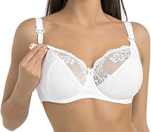 Teyli - Dames Beugelbeha - Wit - Borstvoedings- en Zwangerschapsbeha