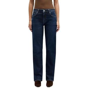 7 For All Mankind Calie Straight Bluecrest, Donkerblauw, 23W