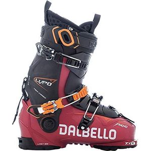 Dalbello Lupo AX HD metallic skischoenen voor volwassenen, rood/zwart, maat 26,5