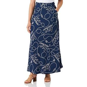 Love Moschino Dames Long Skirt, blauw, 42, blauw, 42