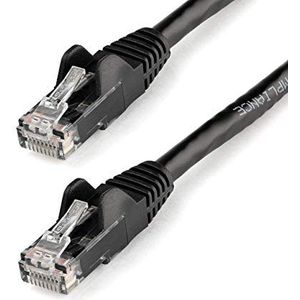 StarTech.com 30ft CAT6 Ethernet-kabel - Zwart CAT 6 Gigabit Ethernet-draad -650MHz 100W PoE++ RJ45 UTP Categorie 6 Netwerk/Patchkabel Snagless w/Trekontlasting Fluke-getest UL/TIA-gecertificeerd