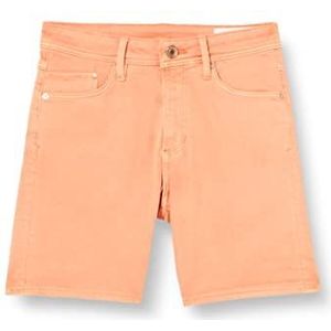 s.Oliver Dames Jeans Short, Slim Fit, Oranje 21z8, 44 NL
