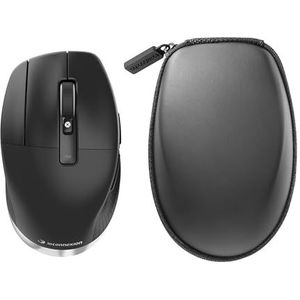 3Dconnexion CadMouse Pro Wireless Left (ergonomische muis, optisch, draadloos, USB-C, linkshandig), mat zwart