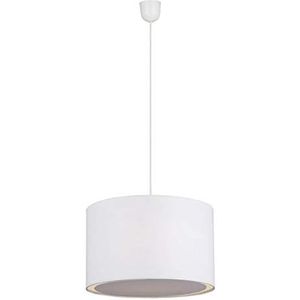 BRILLIANT lamp Clarie hanglamp 40 cm wit 1x A60, E27, 60W, geschikt voor standaardlampen (niet inbegrepen) | Schaal A ++ tot E | In hoogte verstelbaar/kabel inkortbaar