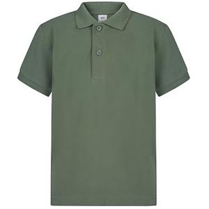 Mukua PS200KC_203_1/2 Poloshirt, grijs (Cloud Grey), 1/2 uniseks, kinderen, groene (Green Tea), 5-6 años