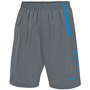 JAKO - Sportbroek Turijn, Uniseks-Kind, Steengrijs/Jako Blauw, 128