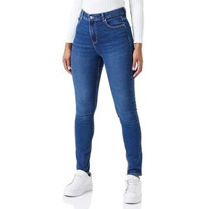 ONLY Onldruna Hw Skinny DNM Pimbox Jeans voor dames, Dark Medium Blue Denim, 27W / 30L
