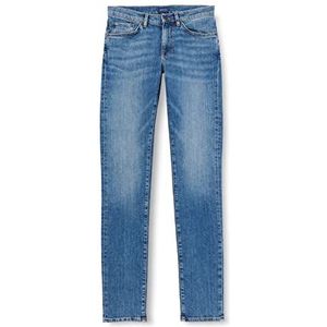 GANT Hayes Jeans vrijetijdsbroek, MID Blue Worn IN, 3136