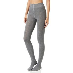 ESPRIT Dames Panty Cotton Feeling W TI Katoen eenkleurig 1 Stuk, Grijs (Light Grey Melange 3390), 38-40