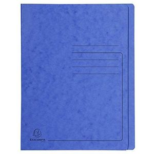 Exacompta Pressboard Flat Bar Files, A4 - Blauw, Pack 25