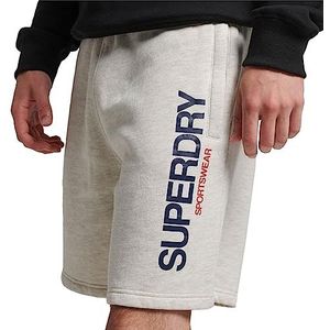 Superdry Code Sportswear Loose Short Sweatshirt voor heren, Cadet Grey Marl, XL