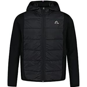 Le Coq Sportif Uniseks trainingsjack, Zwart, XS