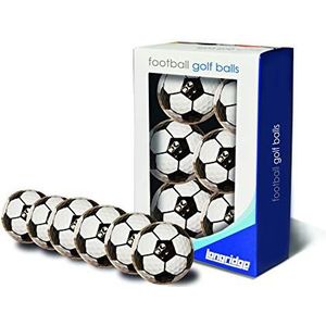 Longridge, unisex golfballen in voetbal-look, 6 stuks