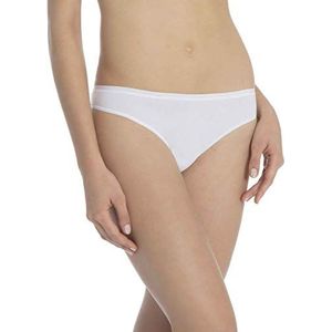 Calida Dames Comfort Low Cut string van katoen onderbroek met platte afsluiting.