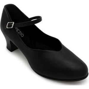 Capezio Junior Footlight, dames karakterschoenen, zwart (zwart), Zwart, 37 EU