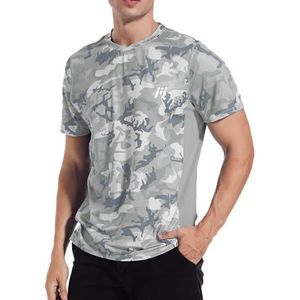MEETWEE Rashguard Heren, Sportshirt Korte Mouw UV-beschermingsshirt UPF 50+ Functioneel Shirt Ademend Rash Vest voor Buiten Hardlopen Sporten