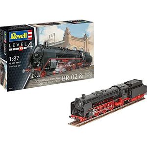 Revell 02171 Schnellzuglokomotive BR02 & Tender 2'2' T30 1:87 Schaal Ongebouwd/ongeverfd Kunststof Modelbouw