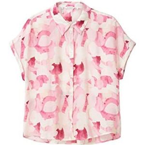 TOM TAILOR Dames 1036691 blouse, 31803-Pink Shapes Design, 46, 31803 - Pink Shapes Design, 46