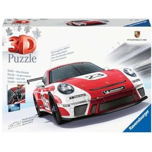 Ravensburger 3D Puzzle 11558 - Porsche 911 GT3 Cup im Salzburg Design - Die berühmte Fahrzeug und Sportwagen Ikone im legendären Design als 3D Puzzle Auto: Erlebe Puzzeln in der 3. Dimension