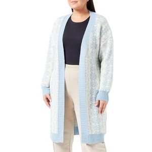 Colina Dames cardigan 15425015-CO02, blauw wolwit, XL/XXL, Blauw wolwit, XL/XXL