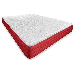 Duérmete Online Visco-elastische matras, Lite, omkeerbaar, stevig en comfortabel, zeer ademend, voor winter/zomer, wit, 180 x 200 cm