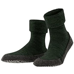 FALKE Heren Stopper Sokken Cosyshoe M HP Wol Noppen op de zool 1 Paar, Groen (Green Melange 7318), 41-42