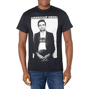 Johnny Cash Mok Shot T-Shirt, Zwart, M