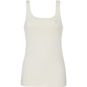 Emporio Armani Dames Dames Dames Tank Fluid Viscose T-Shirt, Pale Cream, XL