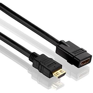 PureLink PI1100-010 High Speed HDMI verlengkabel (4K UltraHD (2160p), Ethernet), HDMI-A-stekker naar HDMI-A-aansluiting, gecertificeerd, 1,00m, zwart