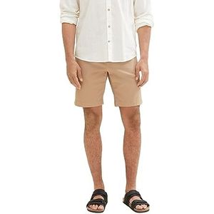 TOM TAILOR Slim chino bermuda shorts voor heren met stretch, 24048 - Desert Fawn, 31
