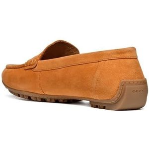 Geox Dames D Kosmopolis + Grip Moccasin, oranje, 41 EU, oranje, 41 EU