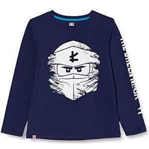 LEGO Ninjago T-shirt met lange mouwen voor jongens, 590 Dark Navy, 92 cm