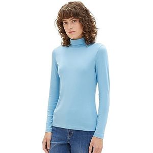TOM TAILOR T-shirt met lange mouwen voor dames, 15592 - Helder Lichtblauw, L