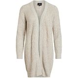 Object NOS Objnova Stella L/S Knit Cardigan Noos Gebreid vest voor dames, beige (humushumus)., M