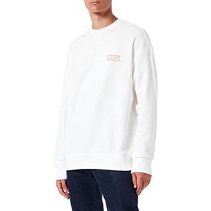 United Colors of Benetton Sweatshirt met capuchon voor heren, wit 074, XS