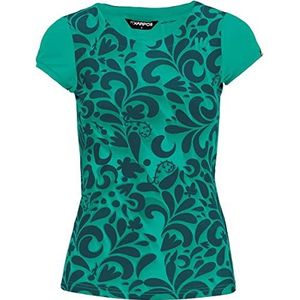 Karpos Loma Print W Jersey T-shirt voor dames, Pool Green/Refl.pond, S