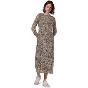 Street One - Studio - Mesh Jurk - Bruin - Dames - Leoprint
