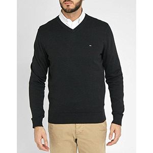Tommy Hilfiger Pacific Pullover, effen, V-hals, lange mouwen, heren - - Small