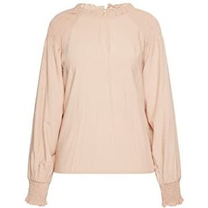 IDONY dames blouseshirt, roze/beige, M