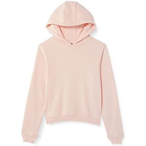 Build Your Brand Meisjes capuchontrui Girls Cropped Sweat Hoody, capuchon sweatshirt met korte snit verkrijgbaar in vele kleuren, maten 110-164, roze, 122/128 cm