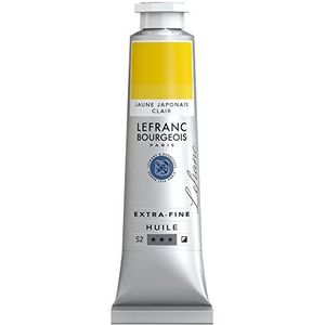 Lefranc Bourgeois 405040 Extra fijne Lefranc olieverf met hoogwaardige kunstenaarspigmenten, lichtecht, verouderingsbestendig - 40ml Tube, Japanese Yellow Light