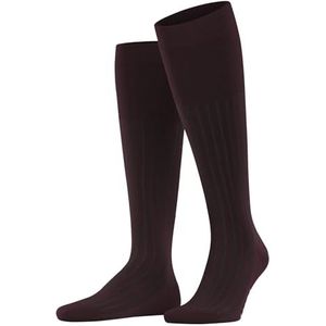 FALKE Heren Kniekousen Shadow M Kh katoen lang gedessineerd 1 paar, Rood Rioja 8594, 45-46