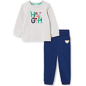 Steiff Baby-jongens set jogger + sweatshirt, Soft Grey Melange, 68 cm