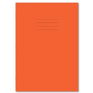 Hamelin A4 8 mm gelijnd en marge 64 pagina's oefenboek - oranje (Pack van 50)
