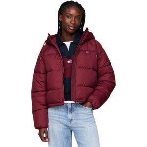 Tommy Jeans Dames TJW ASPEN PUFFER EXT DW0DW18841 Puffer Jacket, Paars (Deep Rouge), XXS, Paars (Deep Rouge), XXS